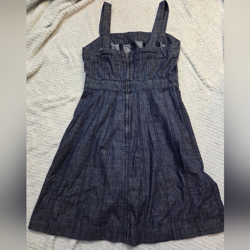 GAP Dark Blue Denim Mini Dress - Picture 5 of 7